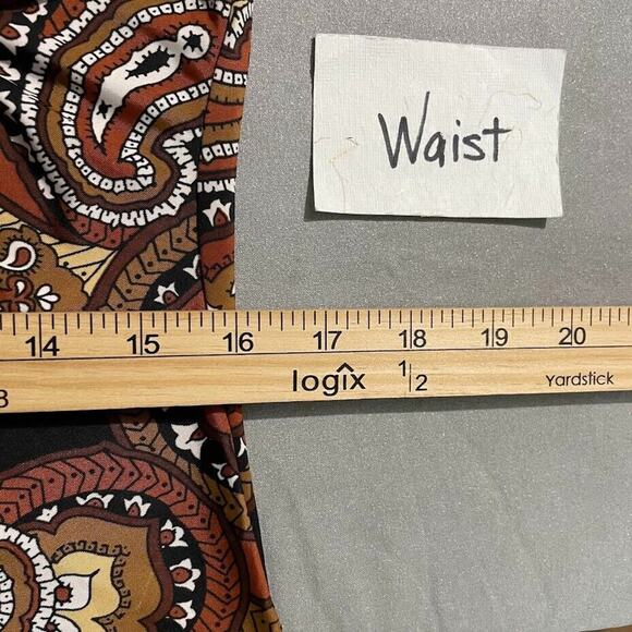 Studio 1940 Size Small Brown Stretch Knit Top Y2K Goblincore Boho Festival Retro - Picture 10 of 11